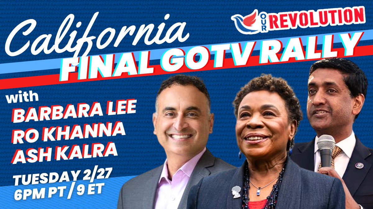 Join our California GOTV Rally! - Our Revolution